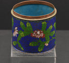 Vintage Metal Cloisonne Enamel Canister