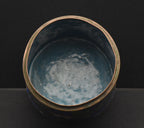 Vintage Metal Cloisonne Enamel Canister