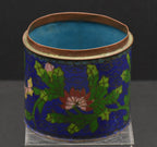 Vintage Metal Cloisonne Enamel Canister