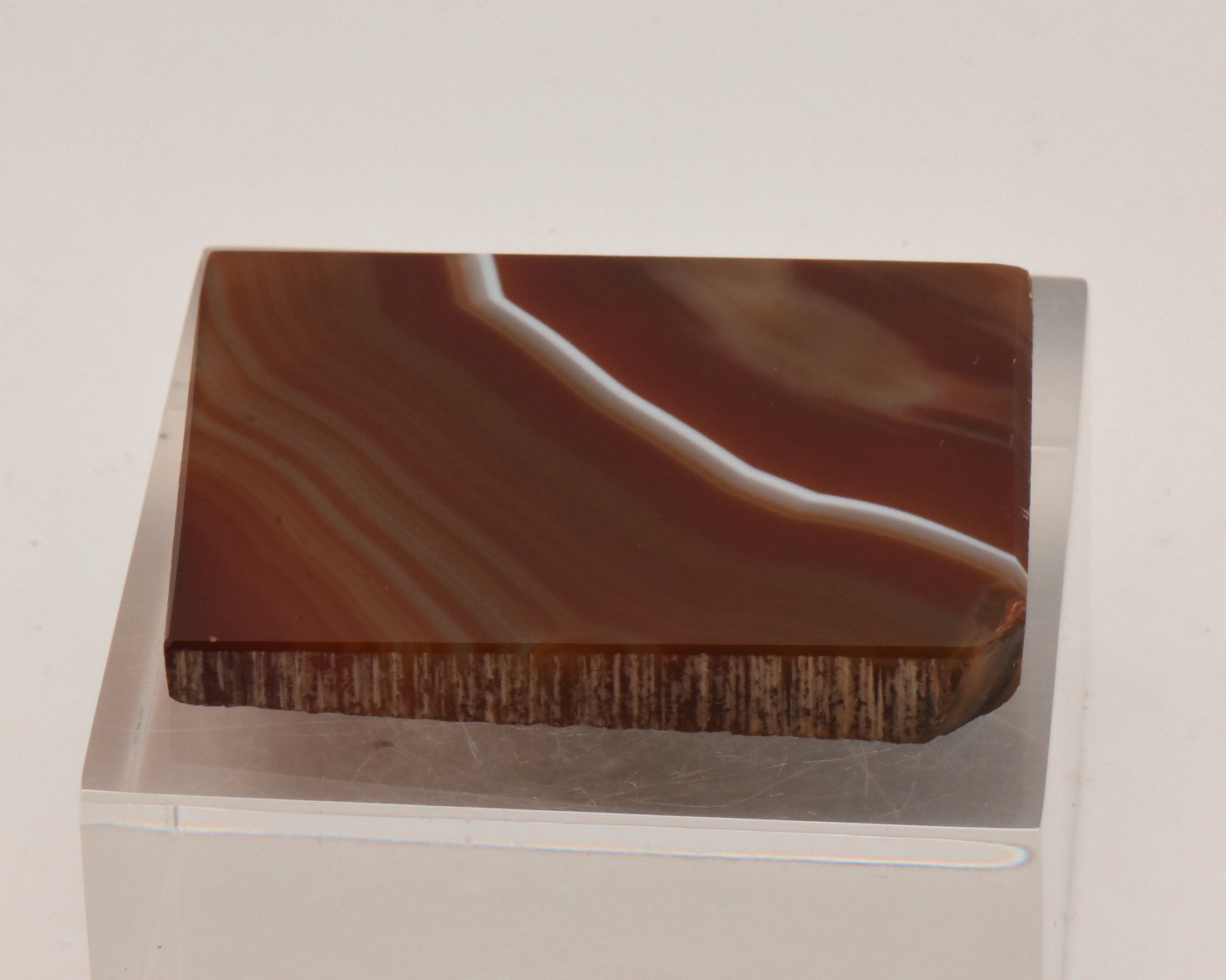 Polished Brown Agate Slab - Brazil