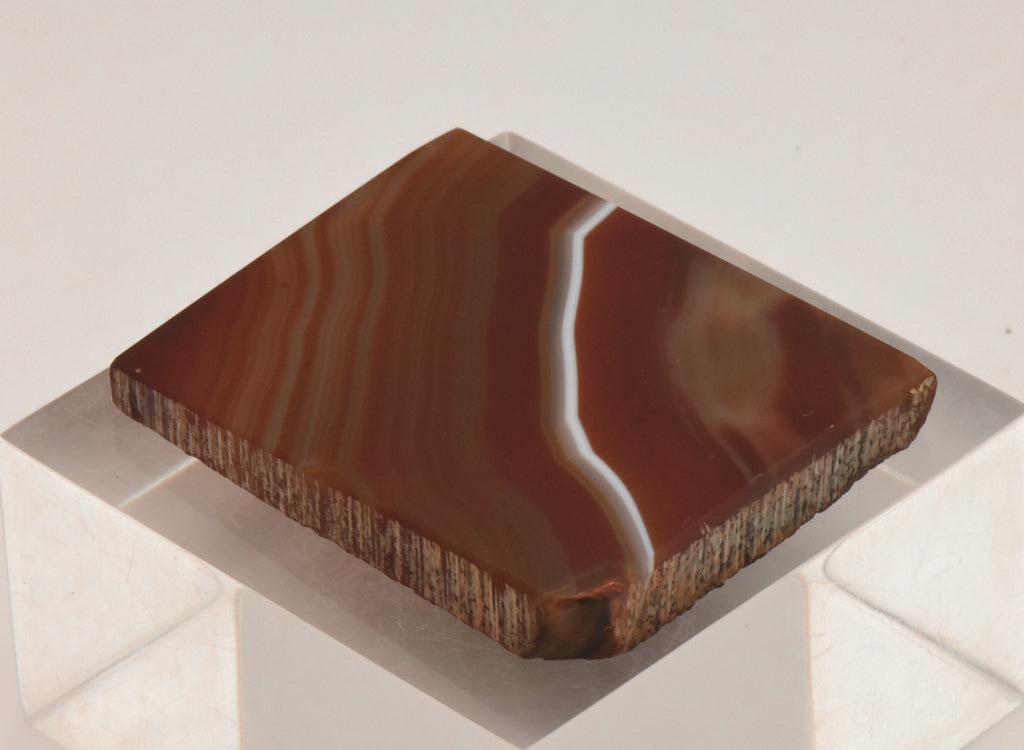 Polished Brown Agate Slab - Brazil