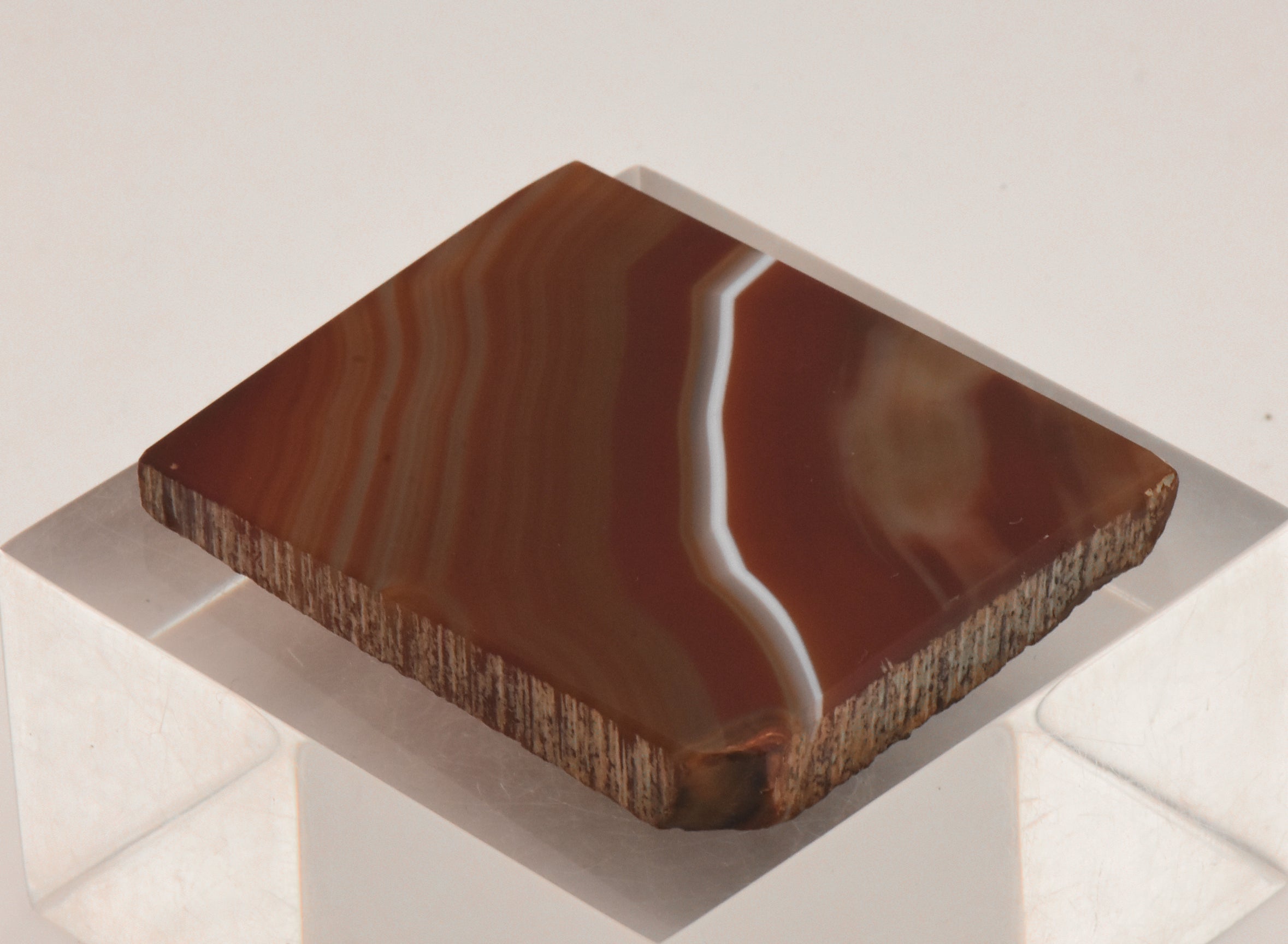 Polished Brown Agate Slab - Brazil