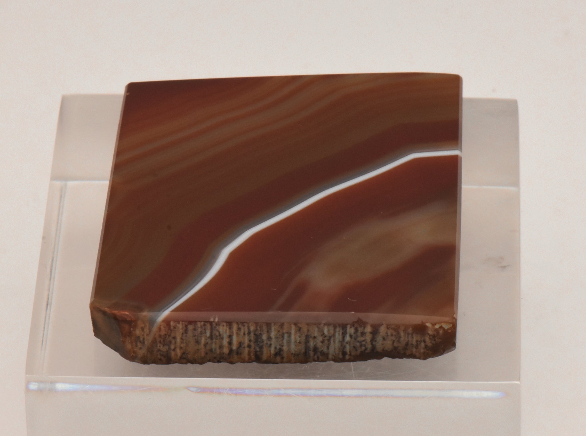 Polished Brown Agate Slab - Brazil