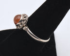 Vintage Handmade Carnelian Sterling Silver Ring - Size 8.25