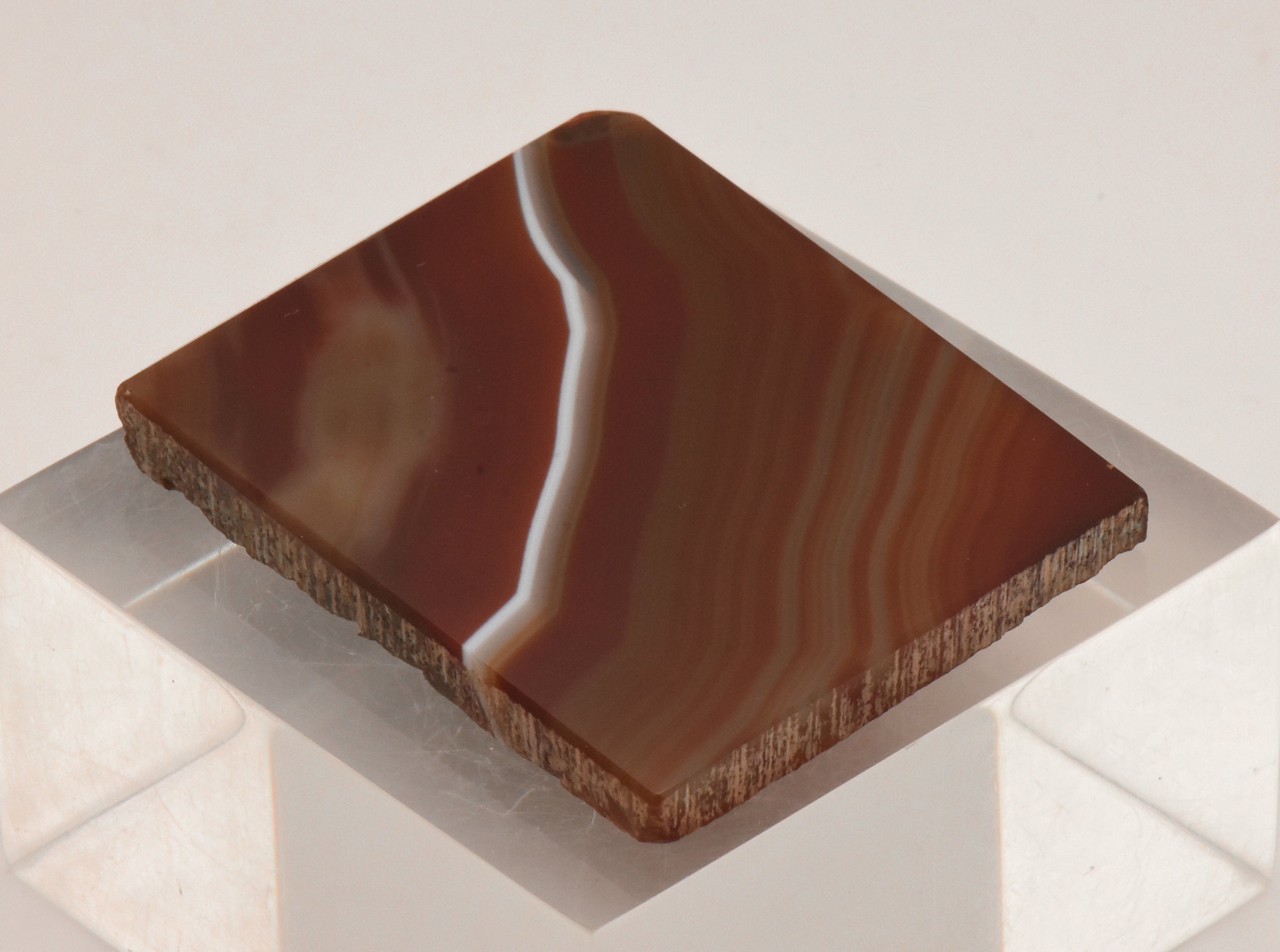 Polished Brown Agate Slab - Brazil