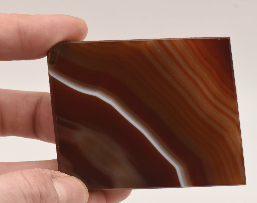Polished Brown Agate Slab - Brazil