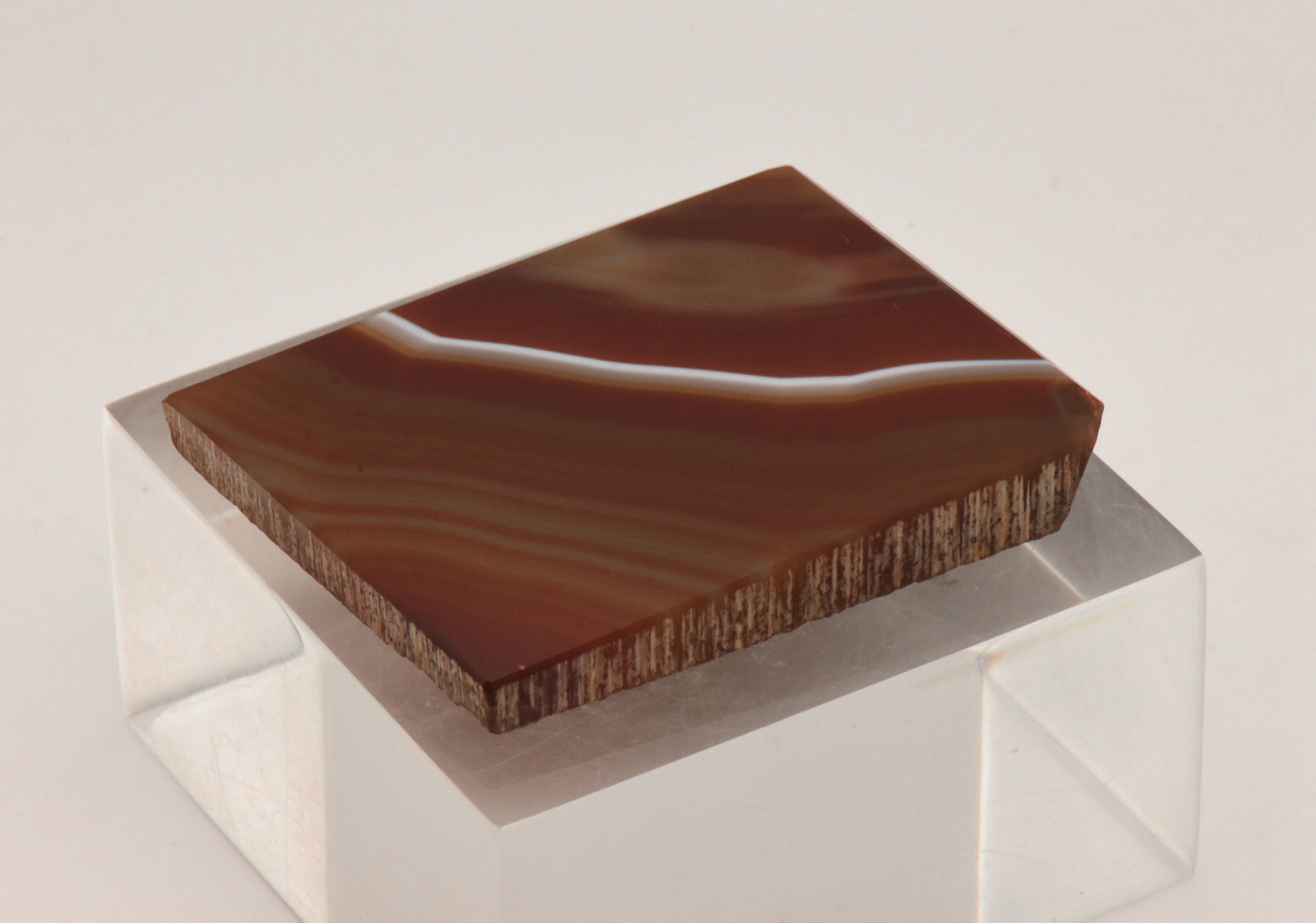 Polished Brown Agate Slab - Brazil