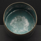 Very Cool Vintage Playing Cards Themed Metal Cloisonne Canister