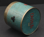 Very Cool Vintage Playing Cards Themed Metal Cloisonne Canister