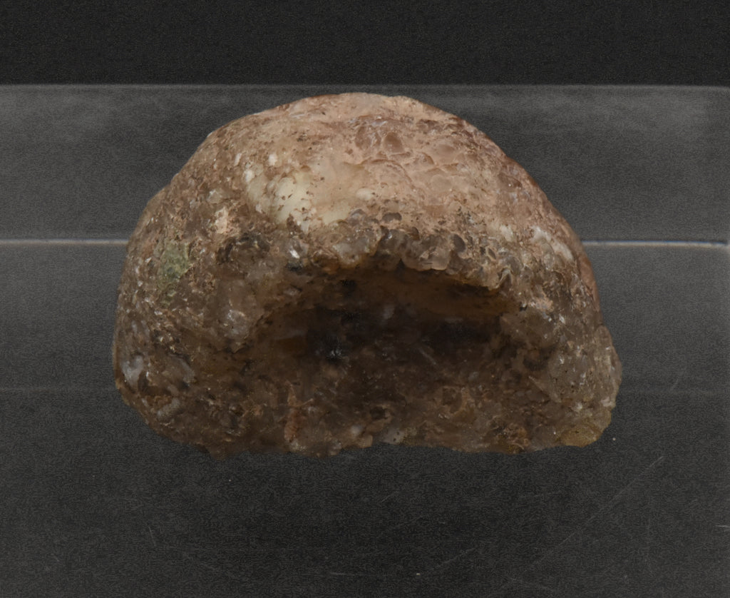 Carnelian and Quartz Geode Half