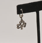 UNMATCHED Vintage Sterling Silver Celtic Knot Shamrock Dangle Earring