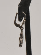 UNMATCHED Vintage Sterling Silver Celtic Knot Shamrock Dangle Earring