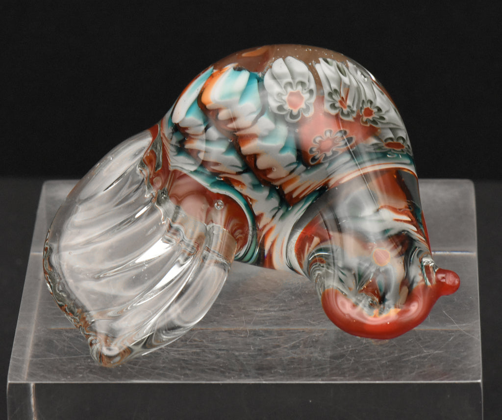 Vintage Handmade Murano Style Chicken Glass Figurine