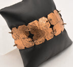 Vintage Handmade Hammered Copper Bracelet - 6.5"
