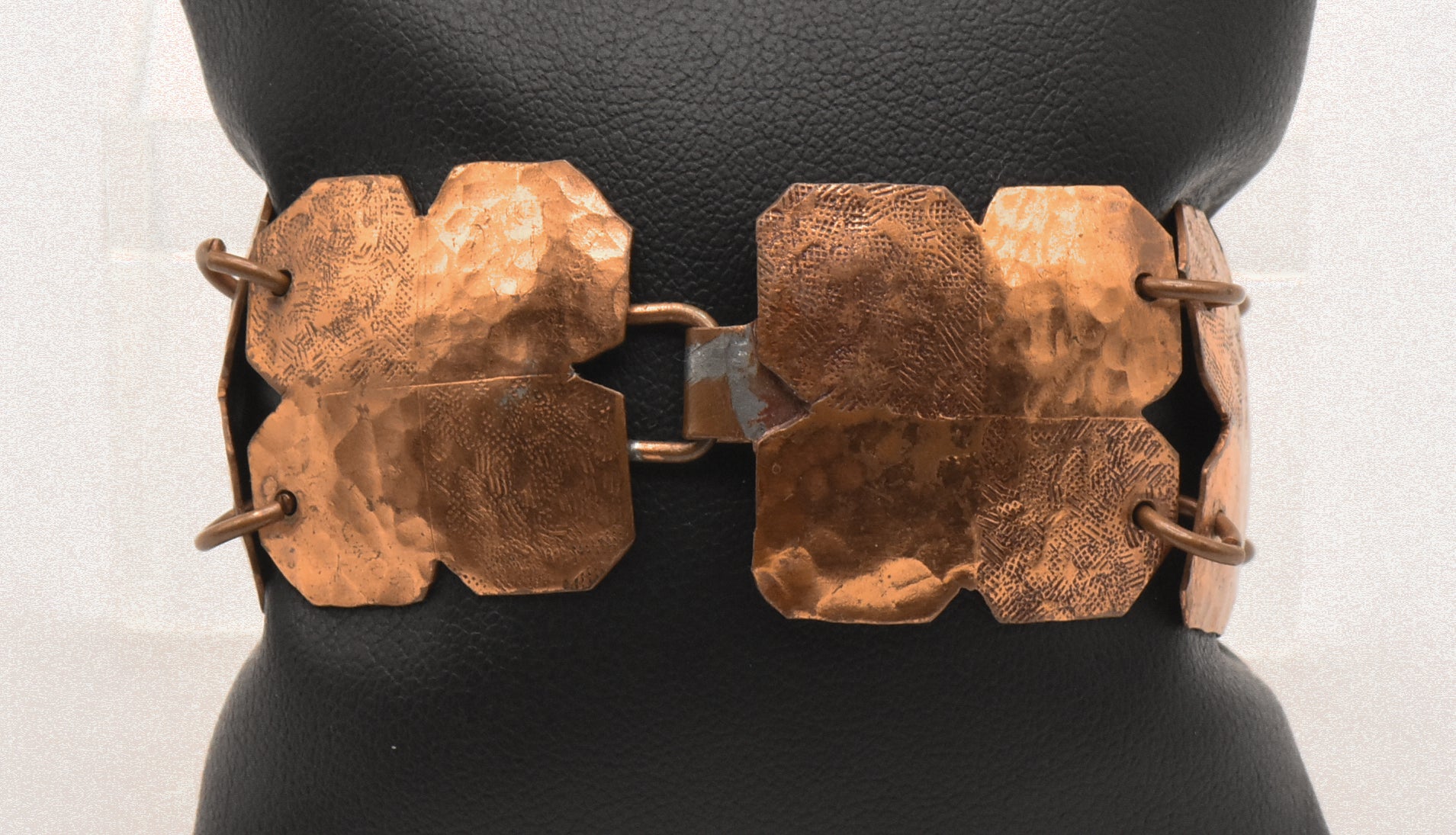 Vintage Handmade Hammered Copper Bracelet - 6.5"