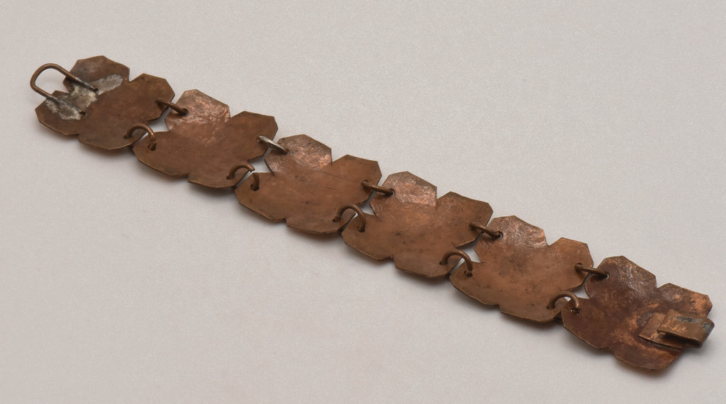 Vintage Handmade Hammered Copper Bracelet - 6.5"