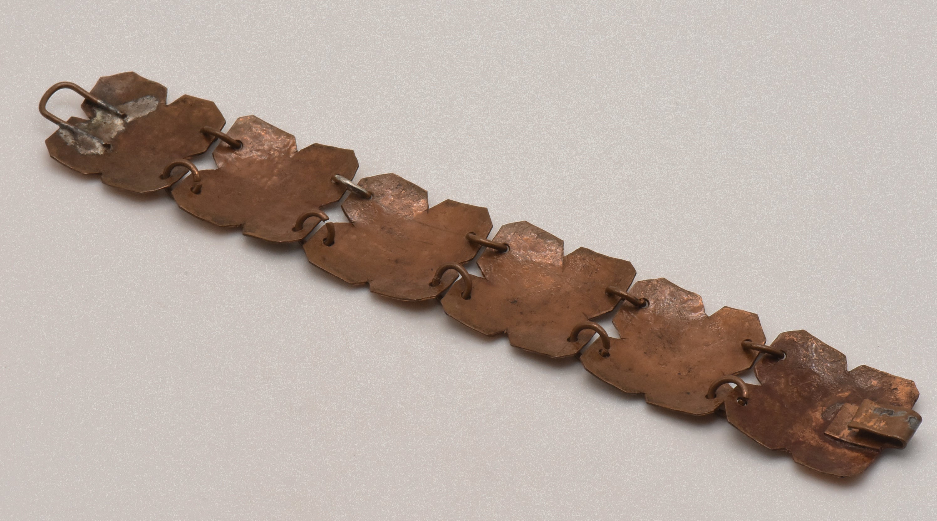 Vintage Handmade Hammered Copper Bracelet - 6.5"
