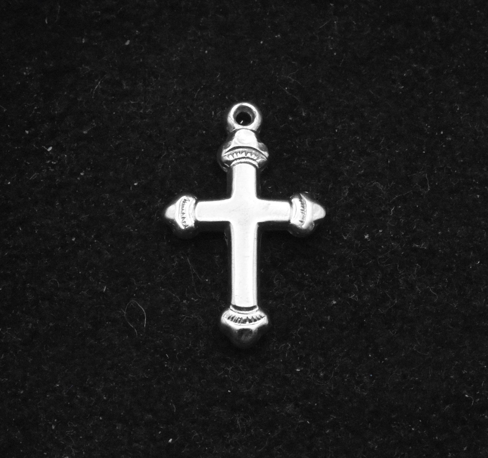 Vintage Sterling Silver Cross Charm