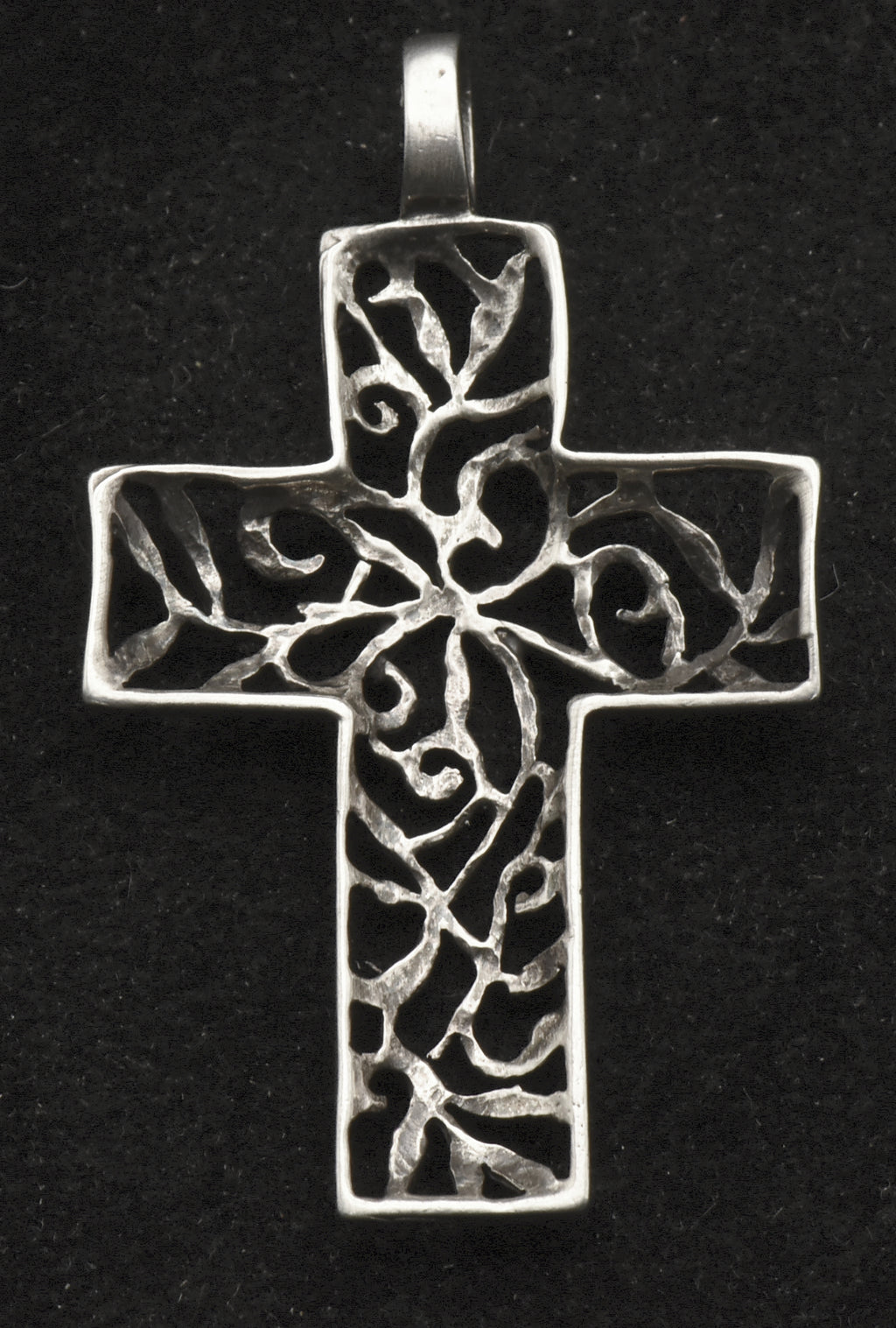 Vintage Sterling Silver Cross Pendant