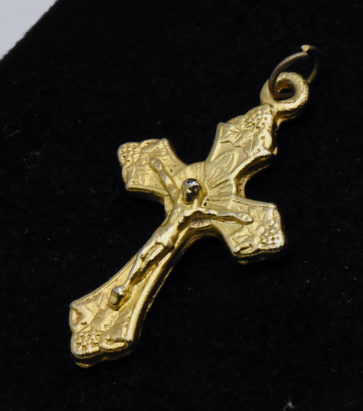 Vintage Gold Plated Crucifix Pendant