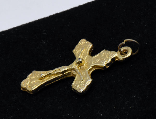 Vintage Gold Plated Crucifix Pendant