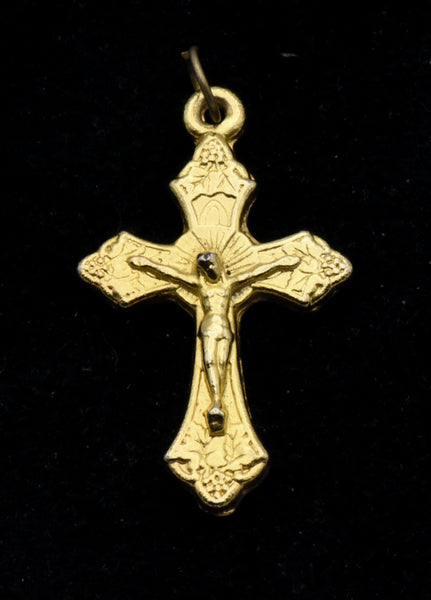 Vintage Gold Plated Crucifix Pendant