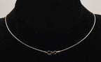 Bluish Purple Cut Glass Sterling Silver Pendant on Sterling Silver Italian Snake Link Chain Necklace - 16.5"
