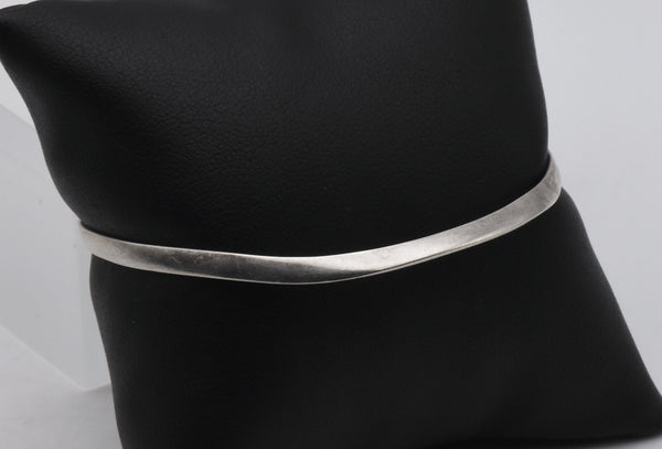 Vintage Sterling Silver Cuff Bent Design Bracelet