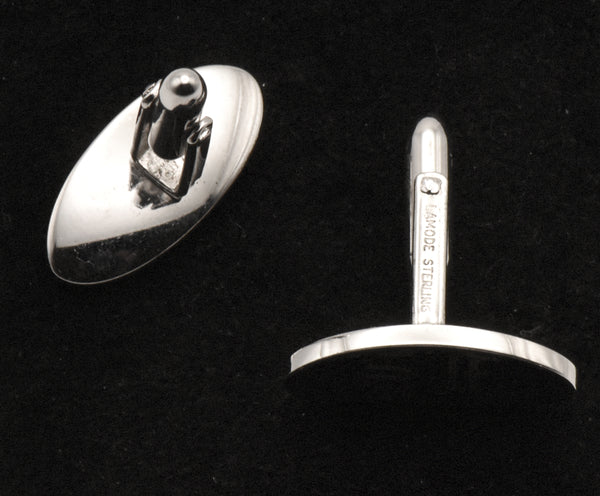 Lamode - Vintage Sterling Silver Monogrammed Cufflinks