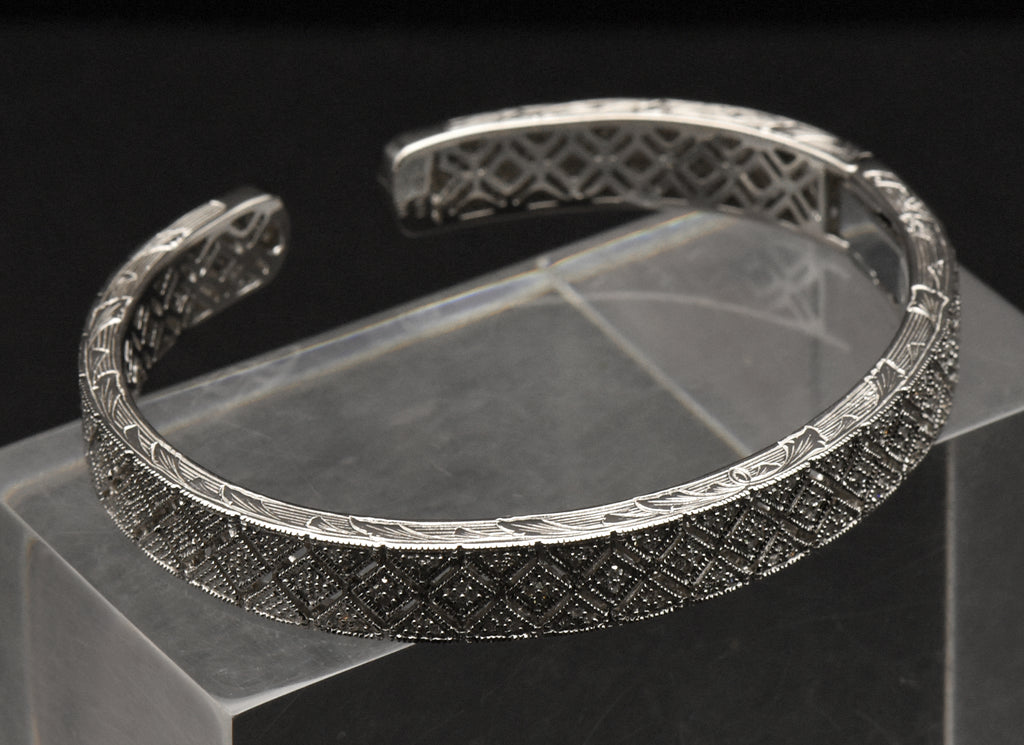 Gabriel & Co Sterling Silver Beaded Cuff Bracelet | Meigs Jewelry |  Tahlequah, OK
