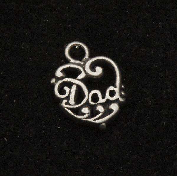 Vintage Sterling Silver "Dad" Charm