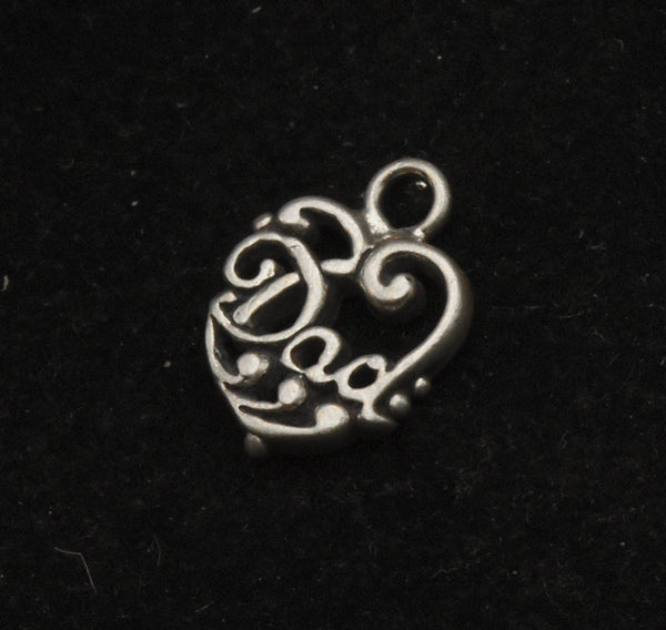 Vintage Sterling Silver "Dad" Charm