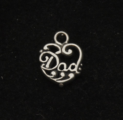 Vintage Sterling Silver "Dad" Charm