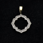 Gold Over Sterling Silver Diamond Pendant