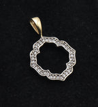 Gold Over Sterling Silver Diamond Pendant