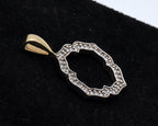 Gold Over Sterling Silver Diamond Pendant