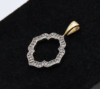 Gold Over Sterling Silver Diamond Pendant