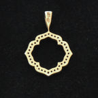 Gold Over Sterling Silver Diamond Pendant