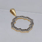 Gold Over Sterling Silver Diamond Pendant
