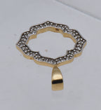 Gold Over Sterling Silver Diamond Pendant