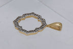 Gold Over Sterling Silver Diamond Pendant