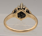 Vintage 14k Gold Diamond Cluster Ring - Size 8.25