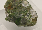 Chromium Diopside Cluster on Quartz Matrix - Finland