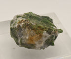 Chromium Diopside Cluster on Quartz Matrix - Finland