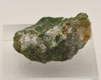 Chromium Diopside Cluster on Quartz Matrix - Finland