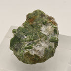 Chromium Diopside Cluster on Quartz Matrix - Finland