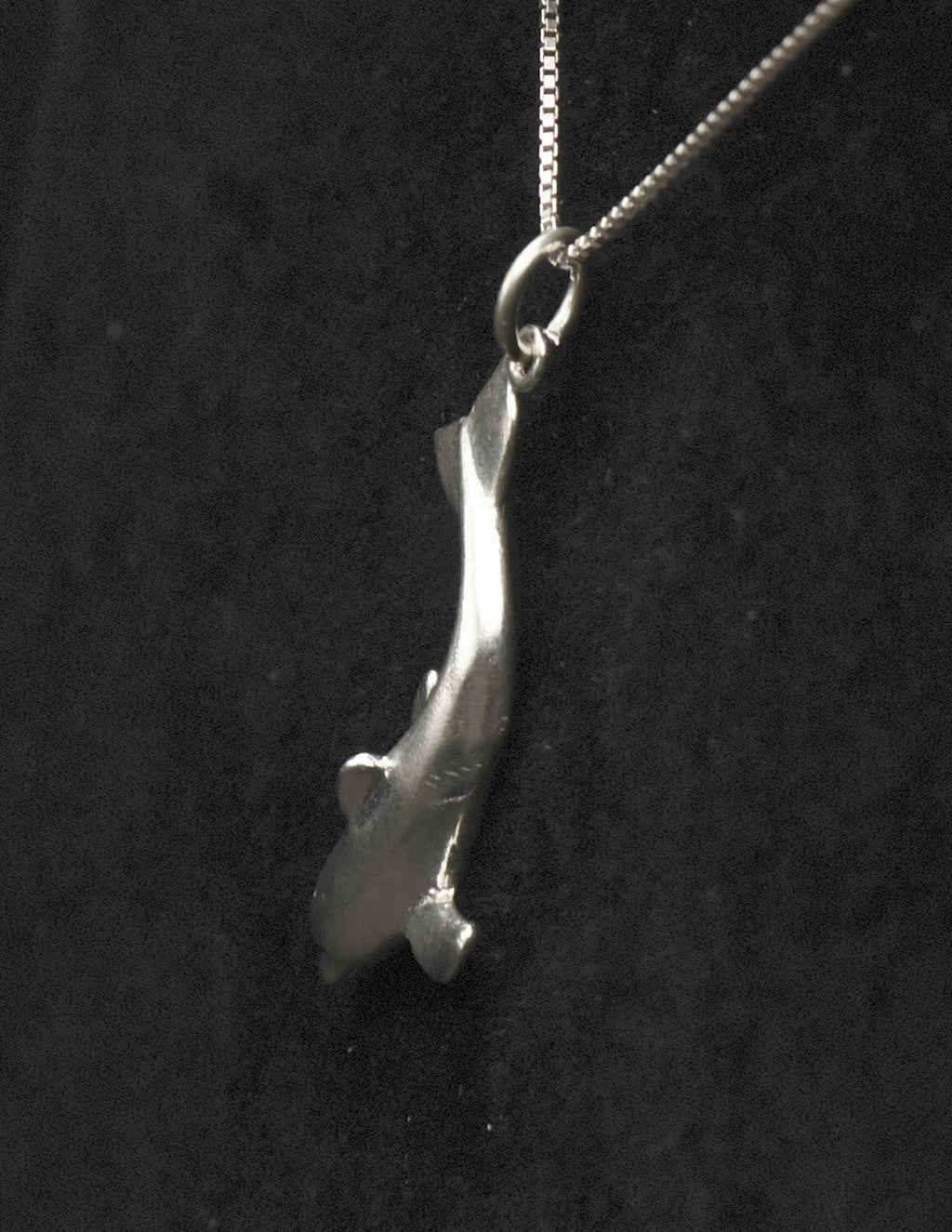 Sterling Silver Dolphin Pendant on Sterling Silver Chain Necklace - 18.25"
