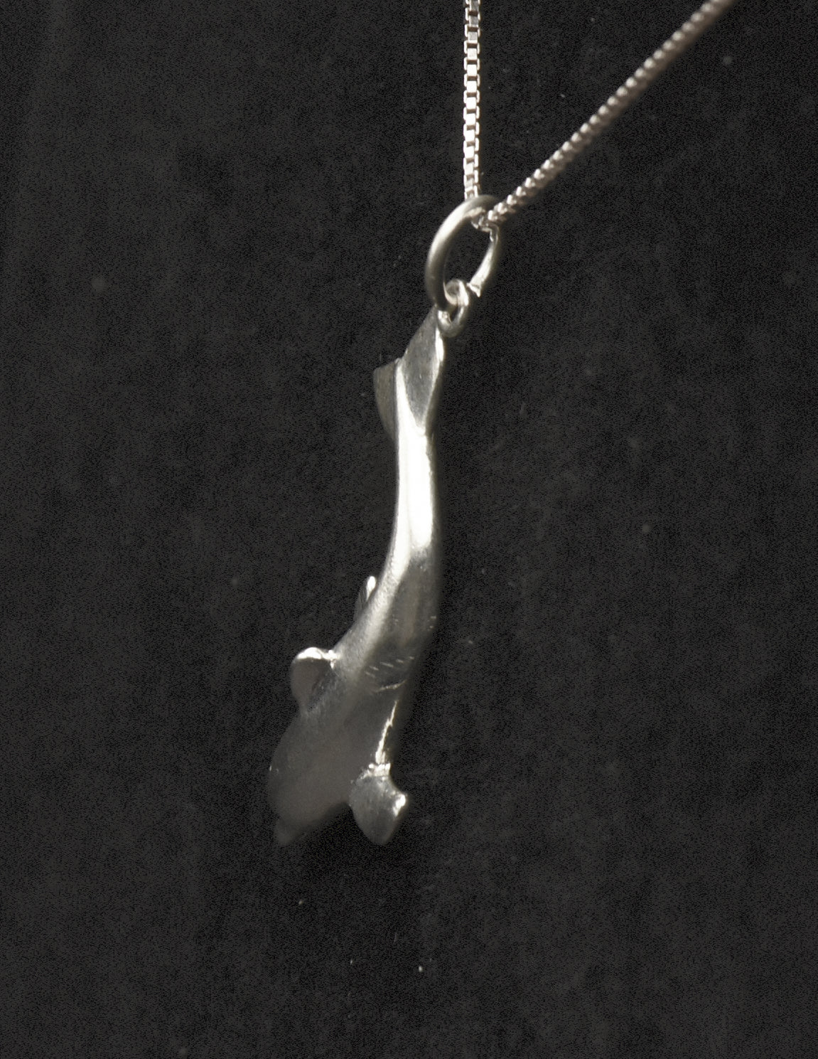 Sterling Silver Dolphin Pendant on Sterling Silver Chain Necklace - 18.25"