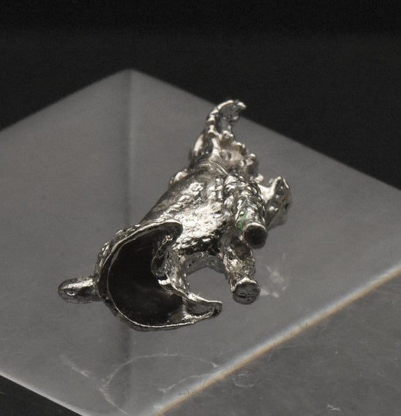 Vintage Sterling Silver Terrier Dog Charm