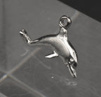 Vintage Silver Tone Dolphin Charm